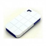 Wholesale iPhone 4S 4 Turtle Shell Hybrid Case (White Blue)